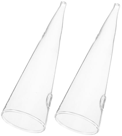 Ciieeo Set 2 Vasi in Vetro Trasparente a Forma di Vaso per Piante e Fiori Piccoli, Decorativi, da Appendere al Muro per Atmosfera Artistica in Casa