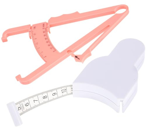 LOLIPPYY Kit per Misurare Grasso Corporeo Calibro e Nastro Corporeo in Abs, Misurazione Accurata e Portatile, per Controllare Forma Fisica e Salute