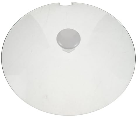 SHOWERORO Cubierta antisalpicaduras para microondas: Cubierta de Vidrio de 8,06 con Orificio para Cuchara, Protector para Platos, Tapa de cúpula ventilada para Calentar Utensilios de Cocina y