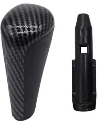 TPSOBRU Perilla Cambio Marchas Coche Para Peugeot 206, 207, 307, 308, 408, 508, 2008, 301, Perilla Palanca Cambios Pluma Velocidad Manual(Carbon Fiber Style)