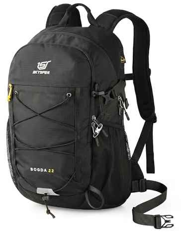 SKYSPER 22L Wanderrucksack Herren Damen Trekkingrucksack Diebstahlsicher | Leichter Rucksack mit Belüftungsrücken aus Atmungsaktivem Air Mesh für Wandern Reisen Tagesausflüge