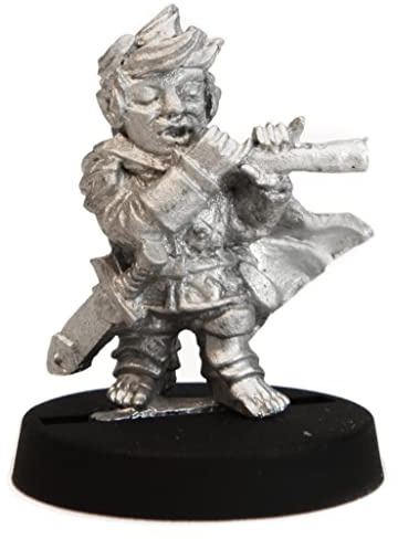 Stonehaven Halfling Fife Player Miniature Figure (for 28mm Scale Table Top War Games) - Made in USA