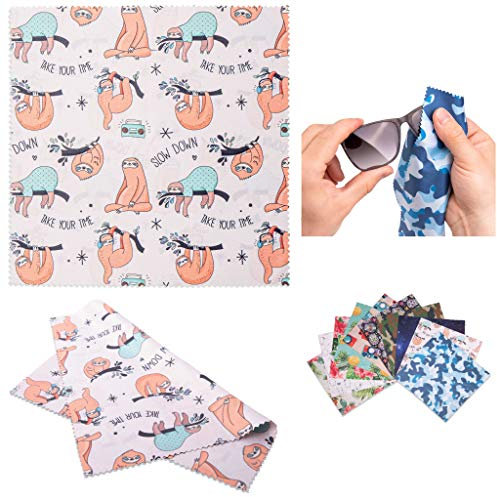 Lens-Aid Mikrofaser Reinigungstuch in schickem Design: Für Kamera, Objektiv, Display und als Brillen-Putztuch (Mikrofasertuch 20x20 cm)