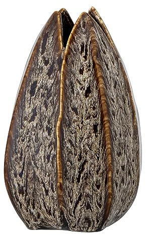Bloomingville Balian Vase, Braun, Steingut