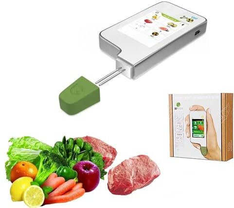 BDJSN Tester Nitrati 6 In1, Tester Digitale per Acqua a Lettura Istantanea, Misuratore di Radiazioni, Contatore Geiger USB, Schermo Capacitivo Portatile Tester Alimentare per Frutta, Verdura, Carne