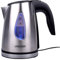 Mesko MS1351 Hervidor de Agua Eléctrico 1 Litro, Acero Inoxidable sin BPA, Apagado Automático, Inalámbrico 360º sin Cable, Resistencia Oculta, 1630W