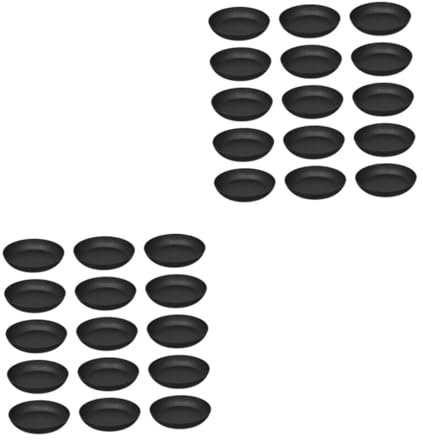 Toyvian 2 Ensembles Plateau Plastique pour Pots De Fleurs De Soucoupes pour Bonsai pour Jardinage Décoration Intérieure 25 Pièces * 2