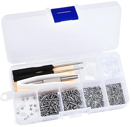 1000-Piece Eyewear Repair Kit with Stainless Steel Screws, Screwdrivers & Accessories for Glasses & Sunglasses Maintenance