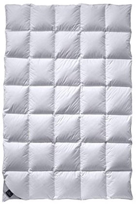 billerbeck Daunendecke | Nena | 200 x 200 cm | 100% Daunen | Optimale Wärme- und Feuchtigkeitsregulierung | Hausstauballergiker geeignet | Wärmestufe mittel