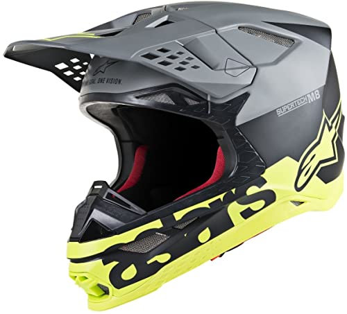 Alpinestars Motocross-Helm Supertech S-M8 Grau Gr. S