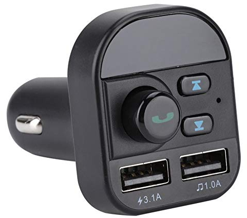 Tosuny Bluetooth Auto FM Transmitter, Auto FM Wireless Bluetooth MP3 HD Player Freisprecheinrichtung Dual USB Ports Ladegerät Audio Adapter Empfänger