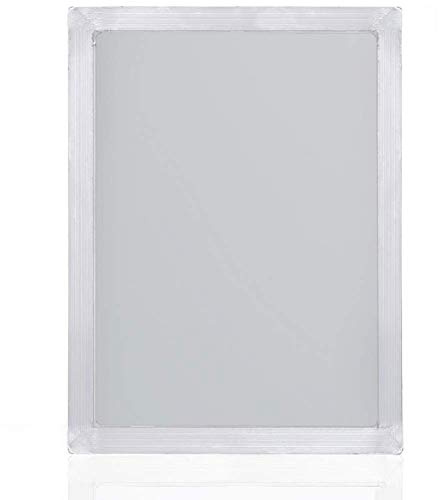 Runaup Aluminium Siebdruckrahmen, 19 x 24 cm, Weiß, 43T/110 Mesh, Rechteckig