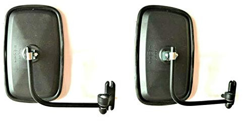Juego de 2 espejos exteriores 230 x 140 cm, diámetro de 10 cm, para camión, excavadora, con soporte para espejo retrovisor