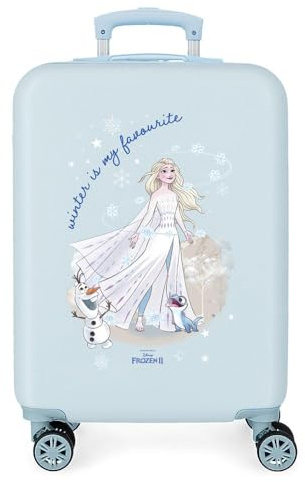 Disney Frozen Adventure Of My Mind Kabinentasche, Blau, 34 x 55 x 20 cm, starr, ABS-Kombinationsverschluss seitlich, 32 l, 2,7 kg, 4 Doppelräder, Handgepäck.