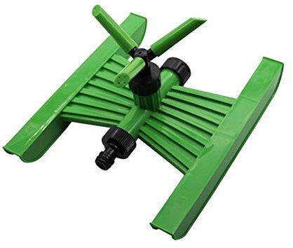 Sprinklers d'irrigation de jardin Trifurqués automatique d'arrosage de jardin 360 degrés de rotation Sprinkler Agriculture Lawn Irrigation Trois Outlet Sprinkler 1 Pc (Color : Green)