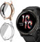 Niboow Funda [2-Piezas] Compatible con Garmin Venu 2S, con Protector de Pantalla, Protección Completa Carcasa para, TPU Flexible antirrayas Protectora para Garmin Venu 2S-Claro+Rosa Oro