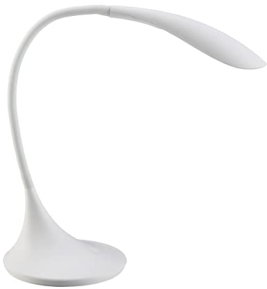 INSPIRE - Schreibtischlampe PICO - Dimmbare Tischleuchte - Touch-Steuerung - USB-Anschluss - LED 660LM - 5W - 3000K - IP20 - H38 cm - Weiß matt - Kunststoff