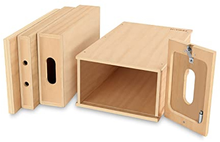 PROAIM Set APPL-Box Annidato per Studio e Fotografia con Supporto per Baby Pin da 5/8 per Accessori, Scatole di Legno Multifunzionali per Sostenere, Livellare, Sedersi o Stare in Piedi (AB-12)