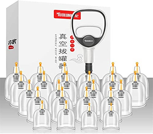 FOOJO Schröpfset Schröpftherapie-Set Silikon-Schröpftherapie-Set Schröpfen Vakuum-Evakuierung Nicht-Glas-Gastank Vakuum-Schröpfen