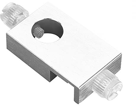 DONGKER Aquarium Wasserrohr Halter, 1 Stücke 12/16 mm Zulauf- und Ablaufrohr Befestigungsschelle, Aluminiumlegierung Befestigungsklemme für Aquarien 12/16 mm Einlass- und Auslassrohre