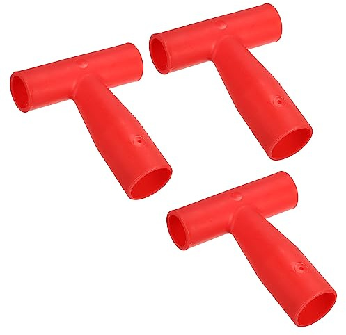 PATIKIL 34 mm/1,34 Pala T Agarre Mango, Pala Mango Reemplazo Largo T con Forma Agarre Jardín Accesorios para Jardinería Excavar Rastrillar Herramienta