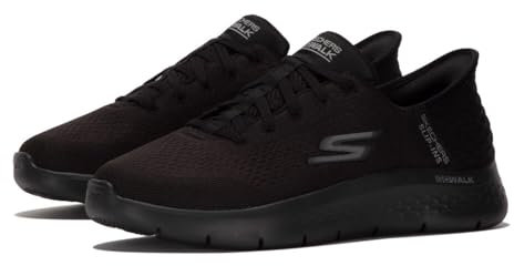 Skechers herr Go Walk Flex New World Sneaker, Svart, 43 EU
