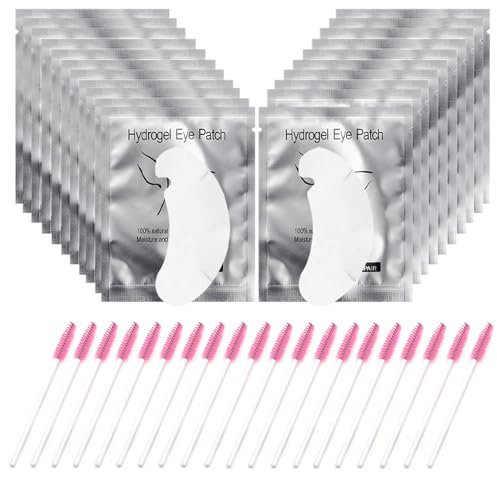 AQSQWQ 50 Paia Patch Occhi Extension Occhi da Ciglia Finte Eye Gel Patches Eye Pads,Patch Extension Ciglia,DIY Ciglia finte trucco