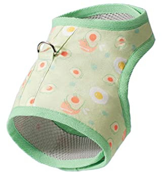 Kisangel 2 Sätze Katzenleine Haustier Kätzchen-Geschirrgurt tierwese pet Supplies laufweste Muskelshirt Atmungsaktive Weste für Katzen Weste mit Kätzchen-Avocado-Muster Drucken Gürtel Obst