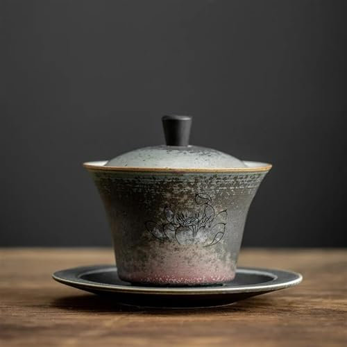 GALSOR Teiere Set di Teiere Set da tè Cinese Bicchieri in Ceramica Zuppiera 130ml Teiera Set da tè(A)