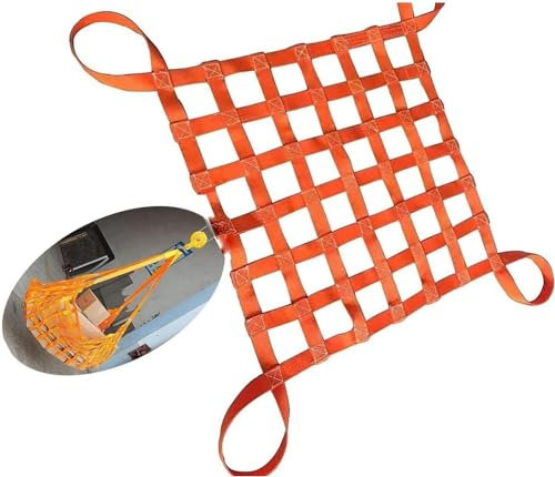 SSDDLZEQ Hebegurte – Lastenhebekissen, Lastenschlingen, Hebenetze, Frachthaltenetze, Last 0,3–3,5 Tonnen (Size : 3 X 3M/Mesh 15cm/Load 2.5t)