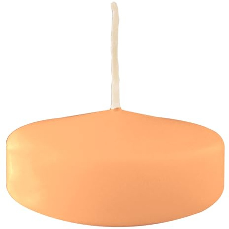 Velas flotantes grandes, diámetro 7 cm, 12 unidades – Melocotón