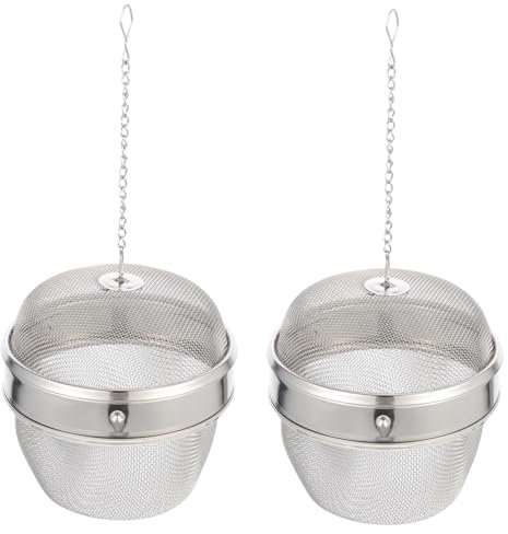 Mikinona Panier à Bijoux En Acier Inoxydable 304 Grand Taille, Infuseur à Thé Résistant Haute Température, Panier De Nettoyage De Montre Multifonction Pour Maison Et Bureau, Lot De 2 Pièces