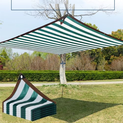 Telo ombreggiante per serre, 6 x 10 m, 70 ~ 90%, protezione solare, con occhielli, per esterni, per patio, pergola, pollaio, facile da installare e protezione UV