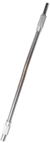 Portainserti Flessibile, Asta Flessibile da 1/4, Prolunga Punta Asta Flessibile, Prolunga Flessibile, Maglia di Collegamento Portainserti Asta Flessibile per Cacciaviti, Argento