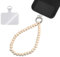 GD GOOD.designs Cadena corta para móvil con cuentas de madera - Pulsera universal para móvil con parche incluido para cualquier funda de móvil | Correa para móvil con cordón (longitud 24 cm)