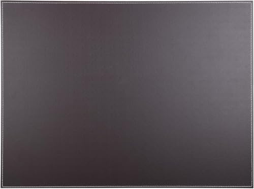 KINGFOM Schreibtischunterlage PU Leder Schreibtisch Unterlage, Schwarz Schreibunterlage/Schreibtisch Unterlegmatte/Tischunterlage Schreibtisc (Braun-A111)