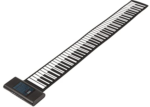 Rolling Piano Portatile a 88 Tasti con Funzione MIDI, Ricaricabile, Display a LED e Doppi Altoparlanti per Secoli (Spina europea)