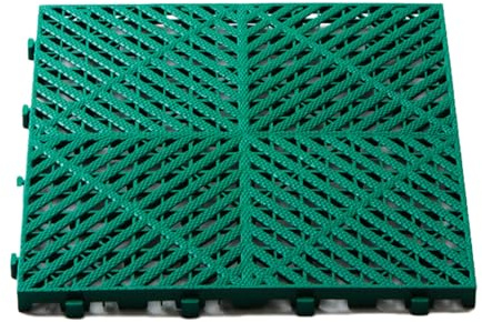 Interlocking Mats for Garage, Sauna, Hot Tub, and Camping - Durable Drainage Tiles for Indoor and Outdoor Use, Pack of 50, 40x40x2CM