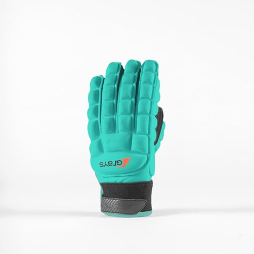 GRAYS International Pro Handschuh für linke Hand, Aqua Hockey Gras (L)