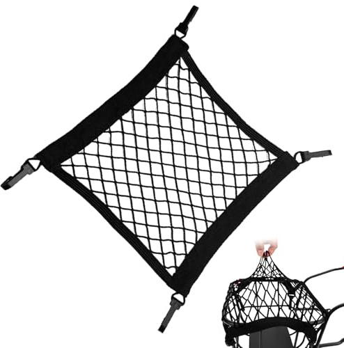 Biniveil Red de Carga para Moto - Red para Portaequipajes De Moto | Malla Elástica Resistente con Cierre Rápido para Equipaje Viaje Compras SUV Transporte Camping Furgoneta