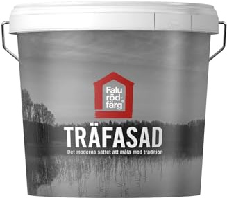 PrintGreen! Falun Rödfärg Träfasad - Schlammfarbe Spezial - Schweden Rot - 1 Liter - NEU! Schwedische Holzfarbe für alle Holzobeflächen (auch bereits gestrichene (außer mit Acrylfarben)