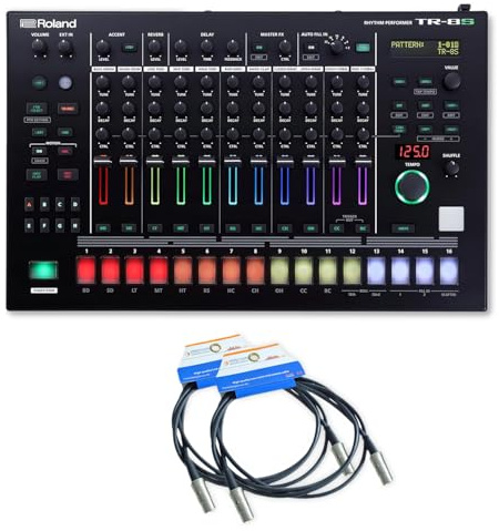 Roland Drum-Machine TR-8S Drum-Computer mit 2X keepdrum MIDI-Kabel