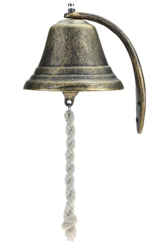 QWORK® Campana, 15 cm Campana Puerta, decoración de Bar para Pubs en casa, recepciones y Decoraciones navideñas
