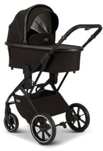 MOON Kombikinderwagen PIU Kollektion 2024 black/black matt