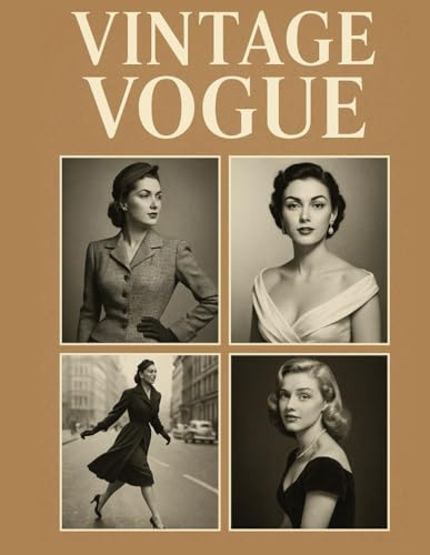 Vintage Vogue: The Golden Age of Fashion Photography (1940s–1960s): A Timeless Photo Collection Celebrating Mid-Century Elegance and Style