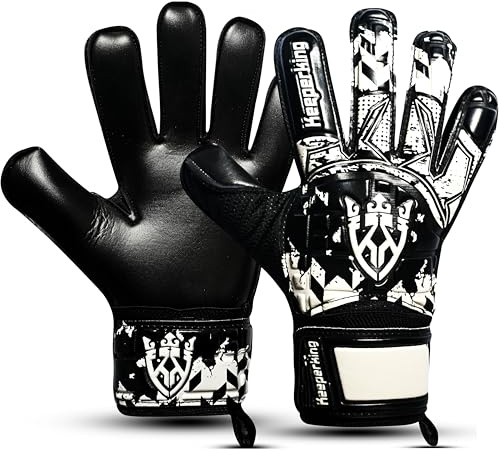 Keeperking Torwarthandschuhe Erwachsene Kinder Jugend mit und ohne Fingerschutz Fußballhandschuhe abnehmbar fingersave 4mm Unisex mehrere Größe und Farben