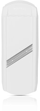 Börner Scheibenschneider DesignLine • Gemüsehobel ideal als Gurkenhobel, Gurkenschneider, Krauthobel • Obst & Gemüse in Scheiben schneiden • Made in Germany • Küchenhobel (Weiß)