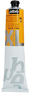Pébéo – Fin olja XL 200 ml – oljemålning – perfekt för nybörjare eller proffs – Fine Art painting – Fin kvalitet – Pébéo-oljemålning – kadmiumgul mörk imitation – 200 ml