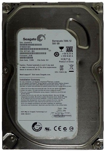Seagate ST3500413AS Barracuda 7200.12 Disques Dur 3.5 Serial ATA