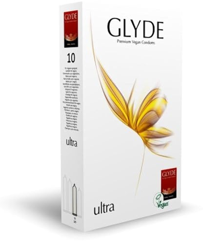 Glyde Ultra 10 vegane Condome, zertifiziert mit der Vegan-Blume